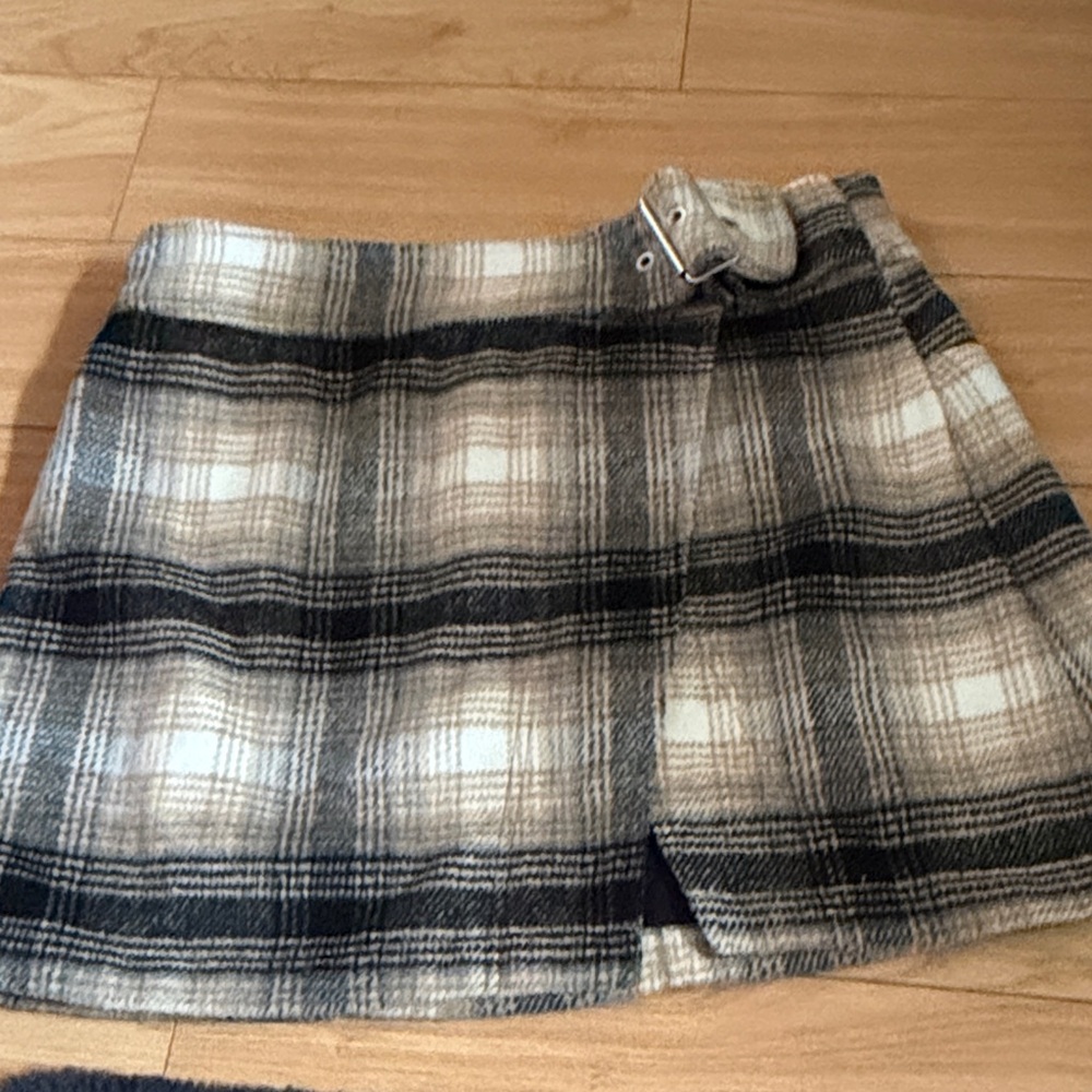 Free People plaid skirt